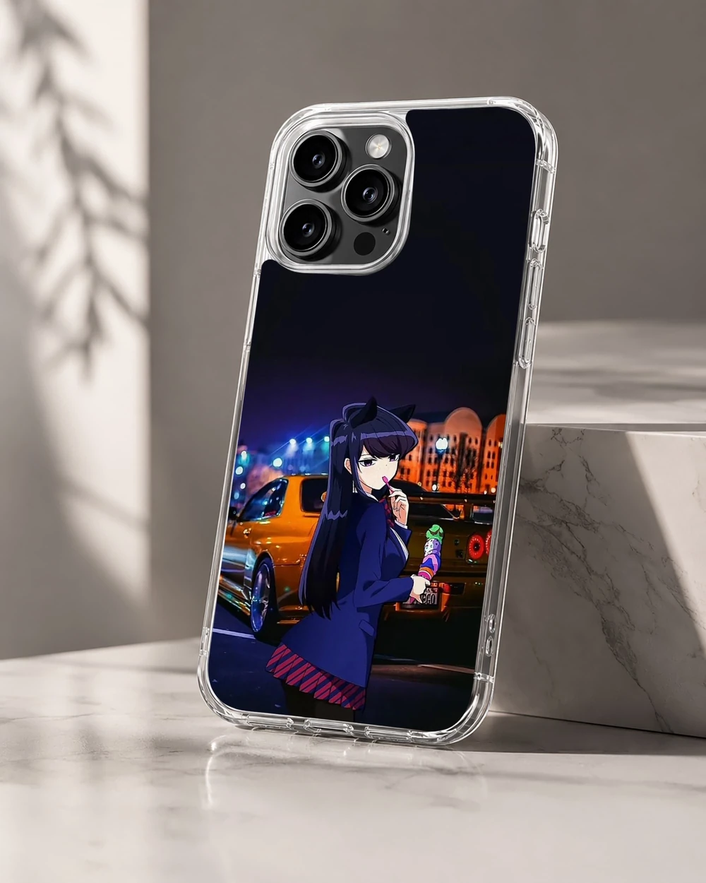 Anime JDM phone case for iPhone 16 Pro with stylish design